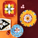 Piatto Rettangolare 37,5x30,5x3,5 cm  in Ceramica VdE Tivoli 1996 Infinito  