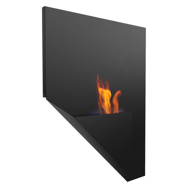 online Camino a Bioetanolo da Parete 65x90 cm Flig Honolulu Nero