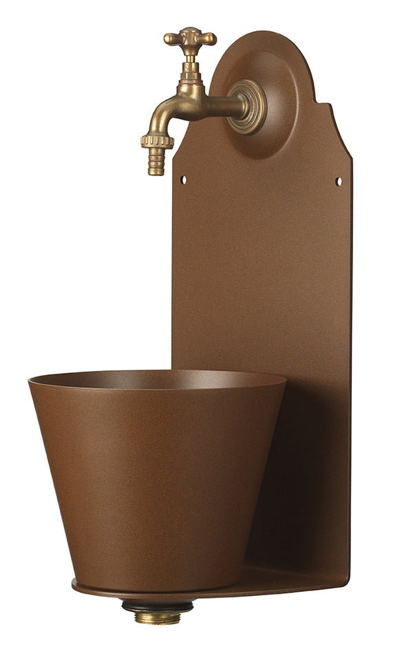 Fontana a Parete da Giardino con Rubinetto Belfer 42/PR Ruggine online