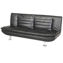 Divano Letto Prontoletto Sofia Rivestimento in Similpelle Nero