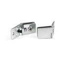 Cerniera per Anta in Vetro Ubicazione Centrale 4-5 mm di Spessore Cromo Opaco 2 Pezzi Emuca