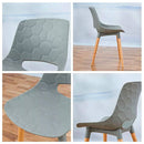 Set 4 Sedie in Polipropilene 46x81x47 cm Gambe in Faggio Nest Grigio