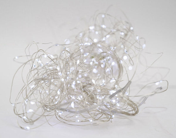 acquista Luci di Natale 100 MICROLED 30m Luce Bianco Freddo da Interno