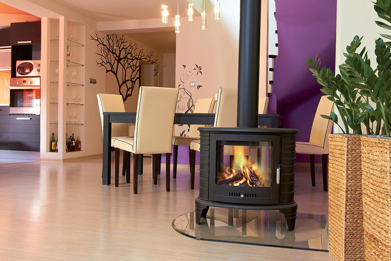 Stufa a Legna 5/11KW in Ghisa Flig Annapolis Tunnel Nera