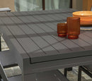 Tavolo Allungabile da Giardino 125/250x75xh75 cm in Alluminio Cleveland Antracite