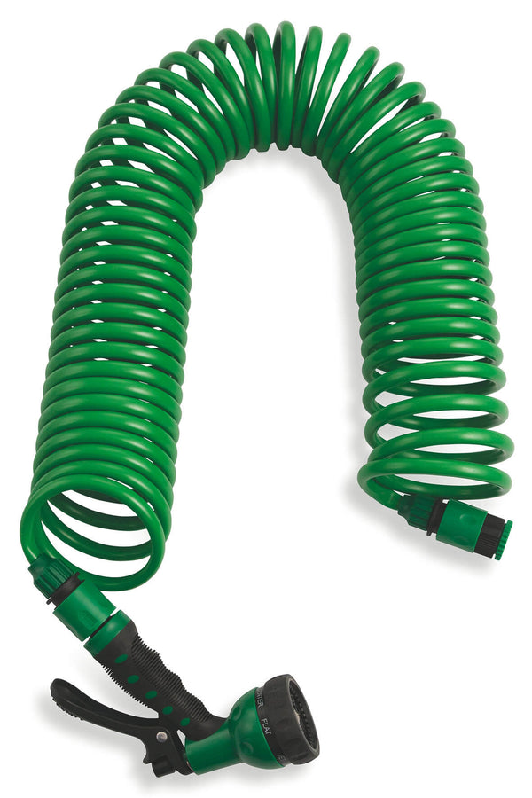 Tubo Pompa Canna dell'Acqua Estensibile 12 mt con Pistola Soriani Power Verde sconto