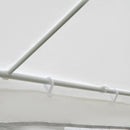 Gazebo in Tessuto PE con Zanzariera Bianco 4x3m 