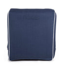 Poltrona Pouf Chaise Lounge Gonfiabile 90x60x70 cm in Poliestere Rihanna Blu