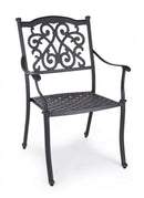 Set 4 Sedie da Giardino 65x60x92h cm con Braccioli Ivrea Antracite