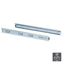 Kit Guide per Cassetti a Sfera 45 x 400 mm Estrazione Totale Zincato 5 Pezzi Emuca