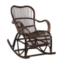 Dondolo da Giardino in Rattan 95x56H86cm Marrone