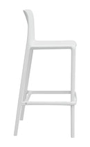 Sgabello  46x102x48 cm Palermo in Polipropilene Bianco