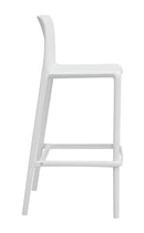 Sgabello  46x102x48 cm Palermo in Polipropilene Bianco
