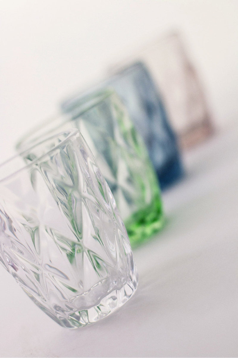 Set 6 Bicchieri Ø8x10 cm in Vetro Villa d'Este Home Tivoli Quarzo Trasparenti