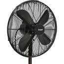 Ventilatore a Piantana 4 Pale Ø 40 cm 50W in Acciaio Laminato e Alluminio Nero      
