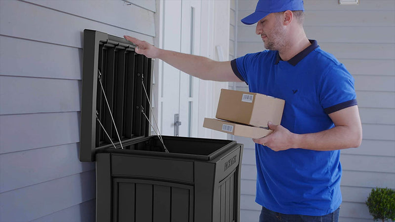 Mobile Raccolta Pacchi da Esterno 53,6x112x62 cm in Resina Keter Parcel Drop Box Antracite