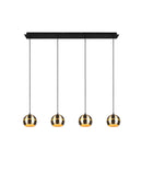 Lampada a Sospensione da Interno  E14 in Metallo Ottone Satinato