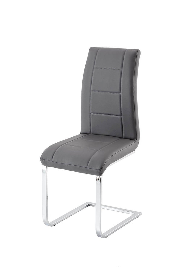 Set di 4 Sedie in Similpelle Morbida 98x55x42 cm TFT Comfort Grigio online