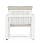 Set 2 Poltrone 74x78x84h cm con Cuscini Merrigan Bianco 