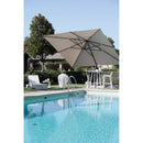 Ombrellone da Giardino Decentrato 4x4m in Alluminio Montana Nero