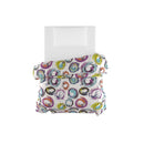 Trapunta Invernale Stampata in Microfibra 200gr Double Face Cerchi Astratti Varie Misure