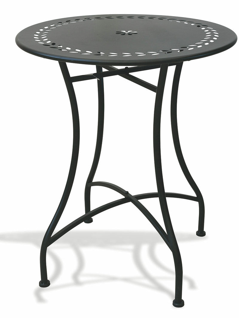 Set da Giardino Pieghevole in Ferro con Tavolo e 2 Sedie Soriani Provence Breakfast Nero