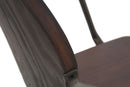Set 2 Sedie 54x51x83 cm Harlem in Ferro e Legno Naturale e Grigio