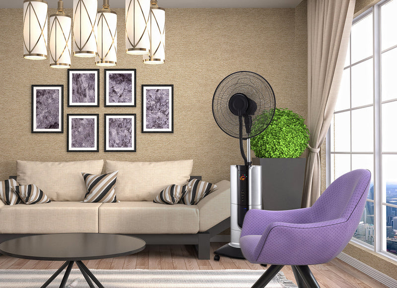 Ventilatore a Piantana con Nebulizzatore ad Acqua Ruby Clim MV-39