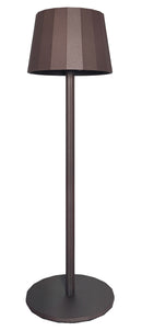 Lampada da Tavolo Dimmerabile Ø11,5x38 cm Accensione Touch USB in Ferro e Allluminio Ruggine