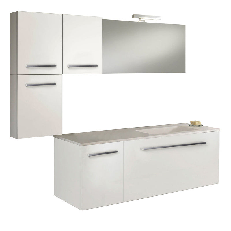 Mobile da Bagno sospeso Samoa 09 Laccato Bianco TFT