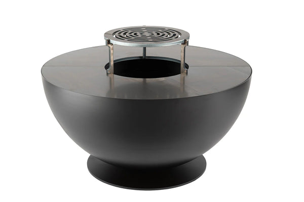 Barbecue a Legna Ø60x40 cm Tulipano in Acciaio Nero Alta Temperatura sconto