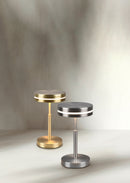Lampada tavolo da Interno a led in Metallo Ottone Satinato