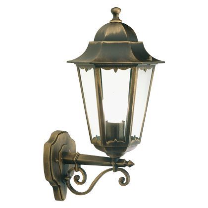 sconto Lampada Applique Grande in Alto Colore Nero e Oro per Esterno Linea Merlet Sovil