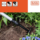 Rastrello da Giardino a 5 Denti Telescopico 66-10 cm in Acciaio al Carbonio Black & Decker