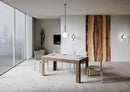 Tavolo Allungabile 160-220x90x77 cm Bibi Mix Bianco Frassino
