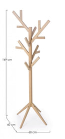 Appendiabiti 60x60x169 cm Daiki in Legno