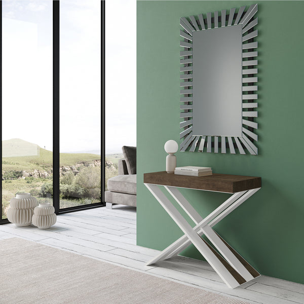 acquista Consolle Allungabile 90-300x40x77 cm in Nobilitato Marrone