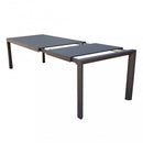 Tavolo Allungabile Houston 225/300x100x75 h cm in Alluminio Taupe
