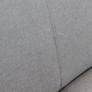 Divano Letto Darell 228x85x89 cm in Tessuto Grigio chiaro