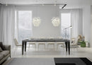  Tavolo Allungabile 200-304x90x77 cm Flame Cemento Telaio Antracite