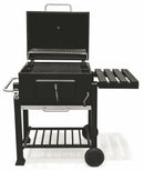 Barbecue a Carbone Carbonella Rettangolare 116x56 cm Galileo De Luxe Nero