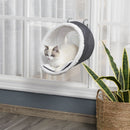 Amaca per Gatti 48x35x35 cm da Termosifone o Finestra Grigio e Bianco