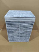 Cesto Portabiancheria paper Hilary bianco rettangolare pieghevole cm 30x40xh55