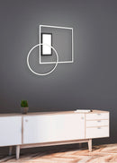 Plafoniera da Interno a Led in Metallo Nero Opaco