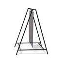 Espositore Pubblicitario Bifacciale Bifacciale con Lavagna 50x70 cm in Metallo Nero