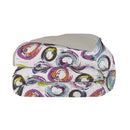 Trapunta Invernale 1 Piazza e Mezzo Stampata in Microfibra 300gr Double Face Cerchi Astratti