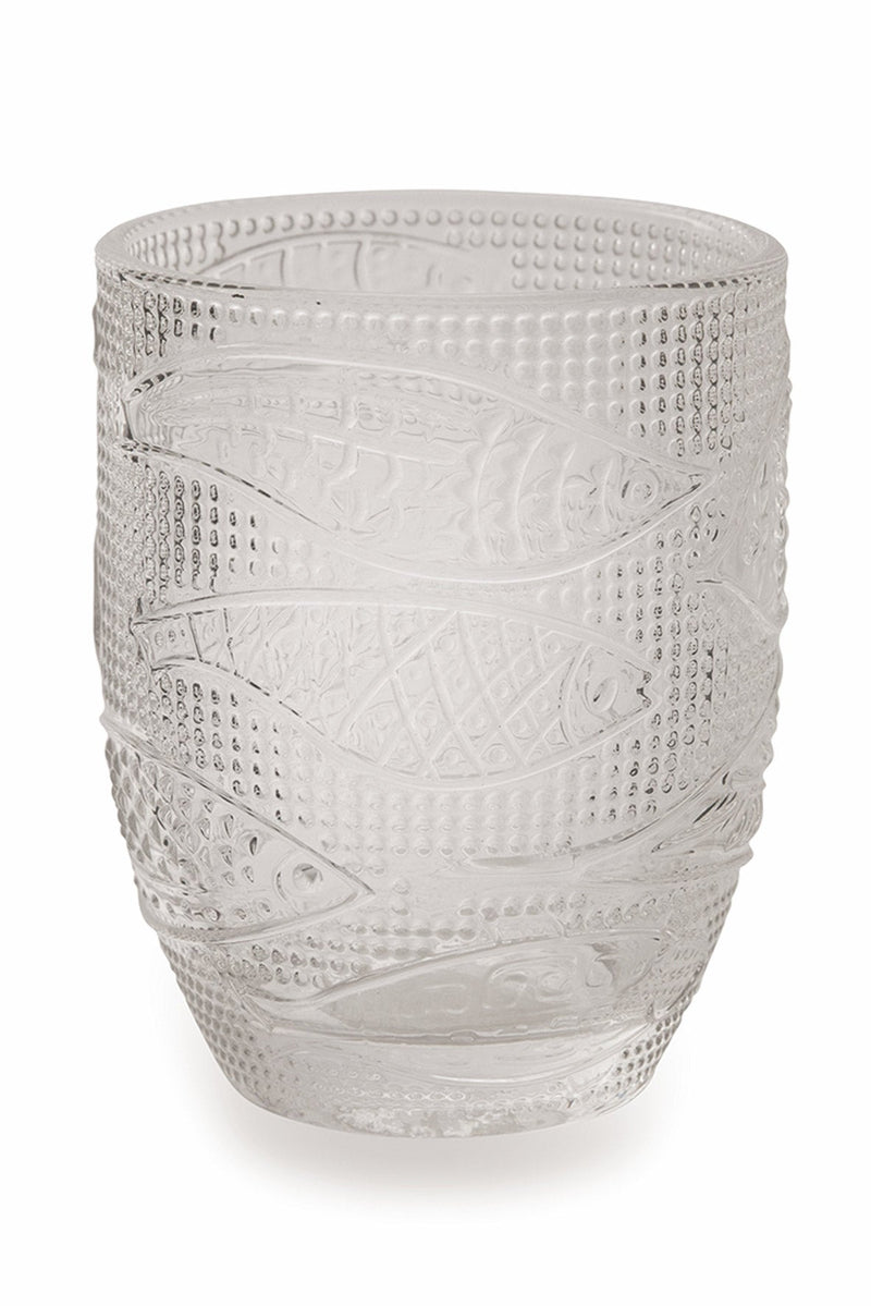 Set 6 Bicchieri Acqua in Vetro 240 ml Villa d'Este Home Tivoli Fish