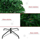 Albero di Natale Artificiale 120 cm Foltissimo in Fibra Ottica con Supporto in PVC 