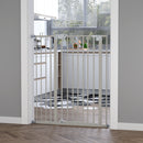 Cancelletto di Sicurezza per Cani 86x104,1 cm in Metallo e Plastica Bianco