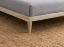 Letto Singolo con Rete Rivestita Microfibra Sabbia Tessis Testata Vertical Varie Misure